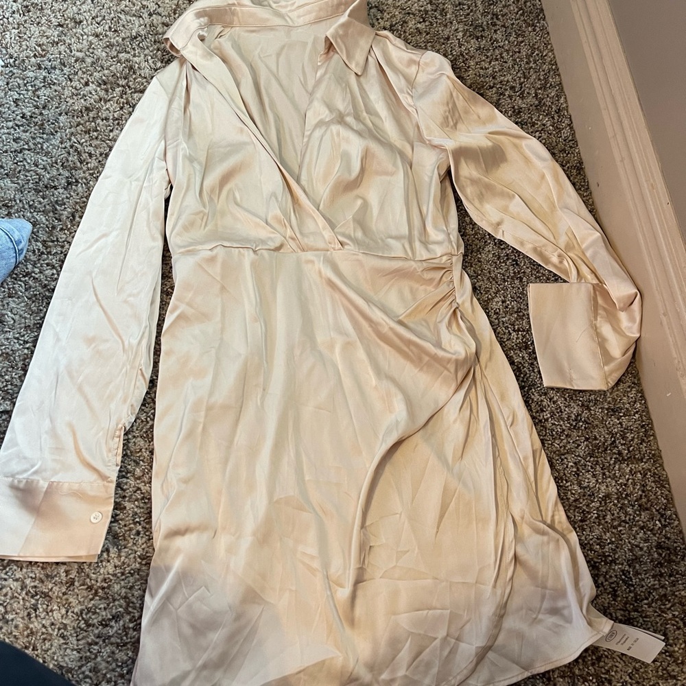Women’s silk dress long sleeve